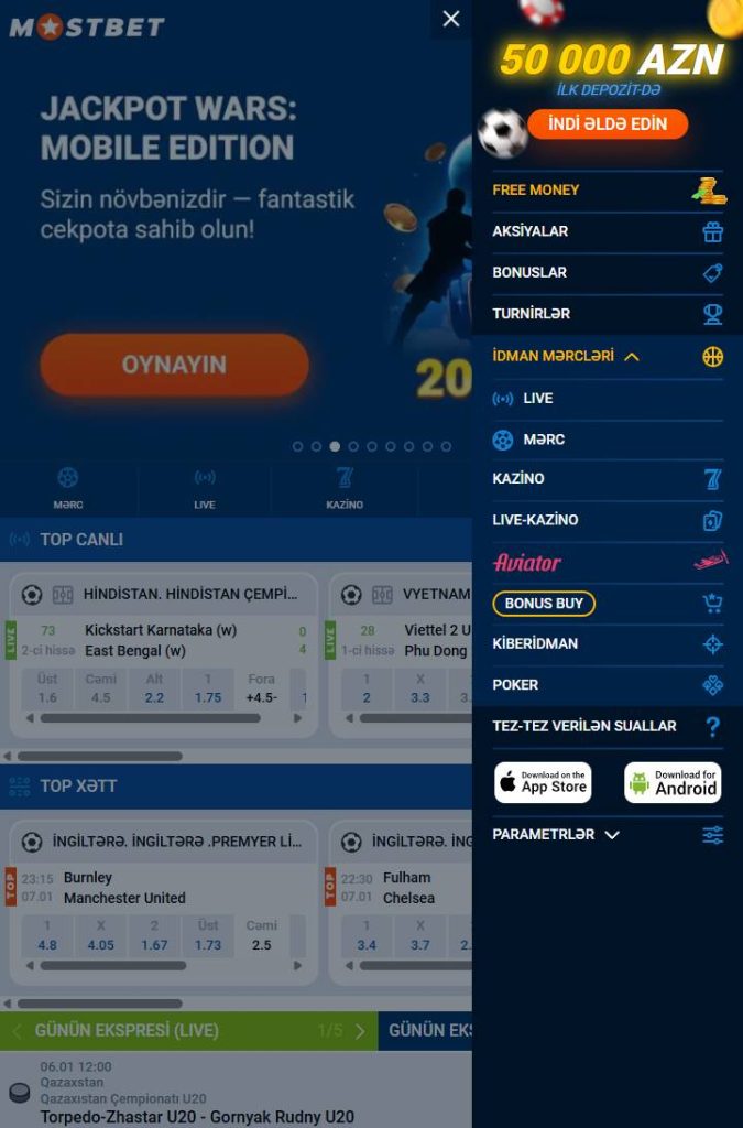 Android-də mobil tətbiqetmənin əsas funksiyaları dəsti belə görünür